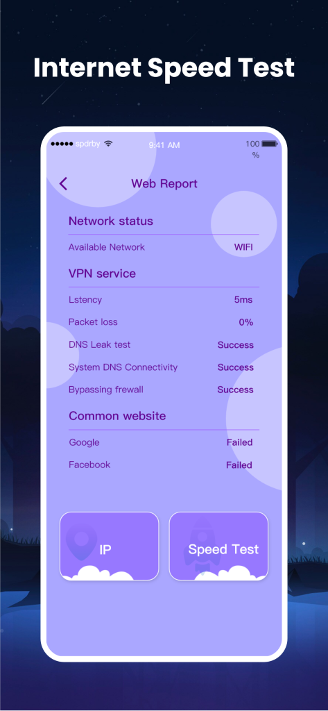 تغییر آی پی و تست سرعت