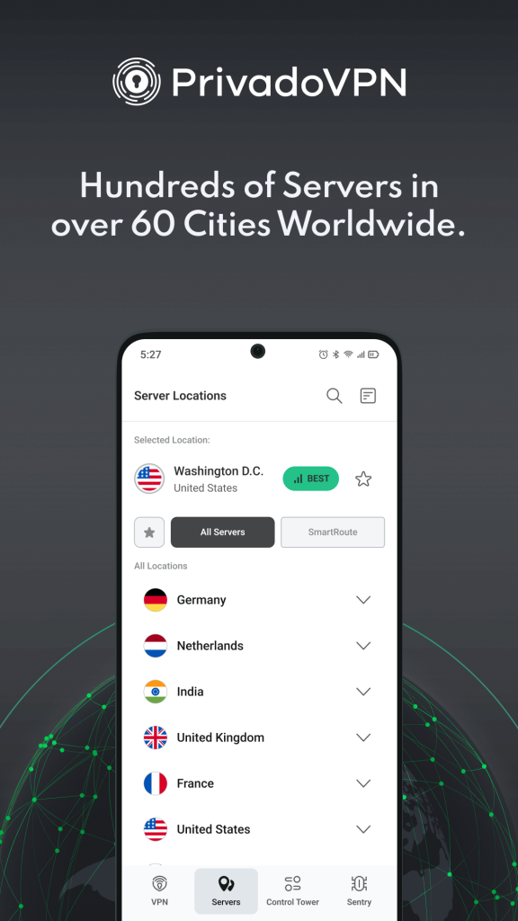 فیلترشکن رایگان PrivadoVPN