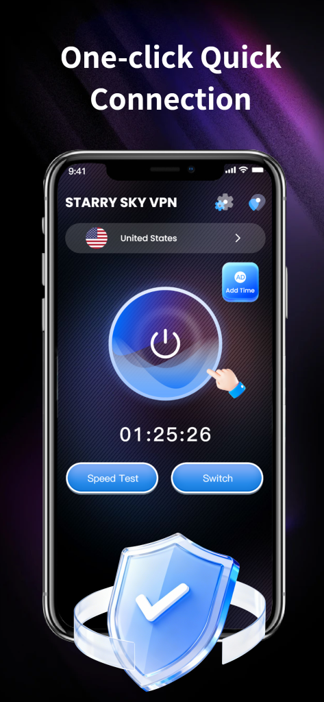  راه اندازی فیلترشکن Starry sky VPN