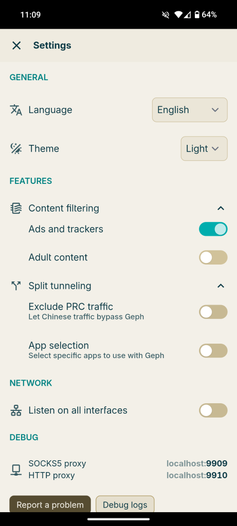 geph vpn نسخه ۲۰۲۶