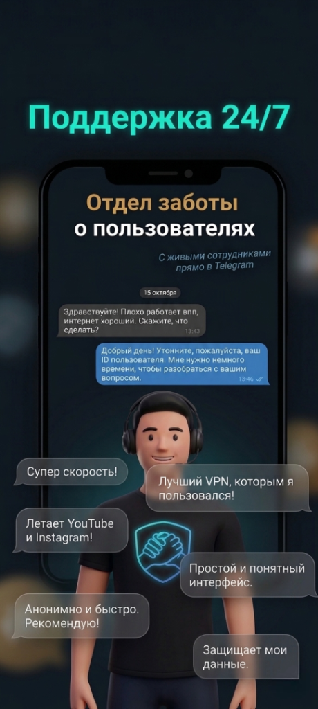 تیم پشتیبانی SelamVPN