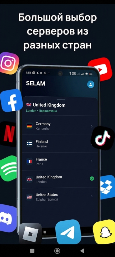 سرورهای SelamVPN
