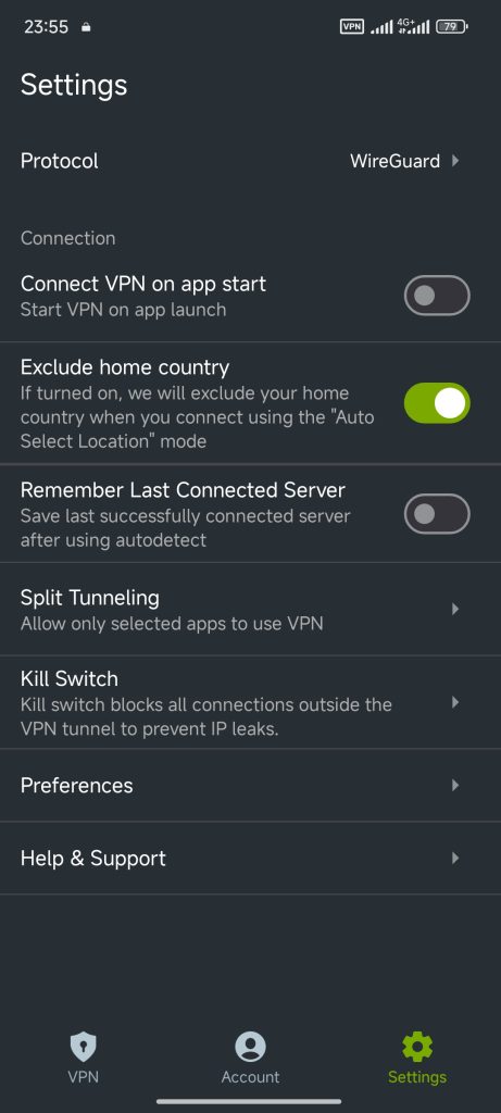 تنظیمات فیلترشکن  Zoog Shield VPN 