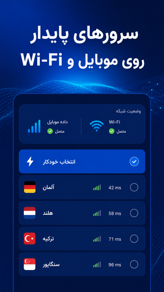 سرورهای فیلترشکن کلید