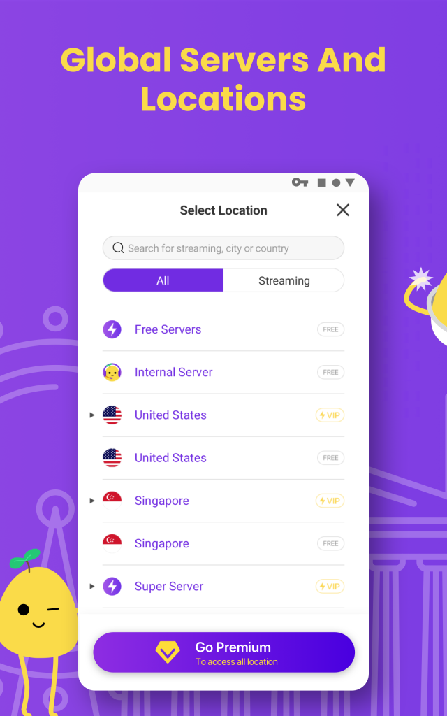 سرورهای فیلترشکن potato vpn