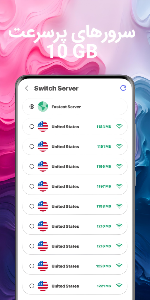 سرورهای فیلترشکن کیکن