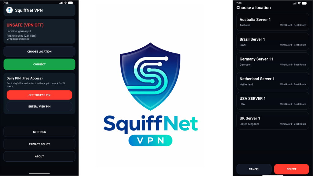 فیلترشکن SquiffNet VPN